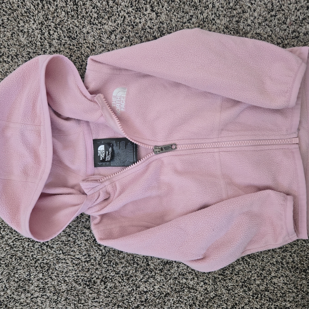 The North Face Kids Pink Fleece Hoodie